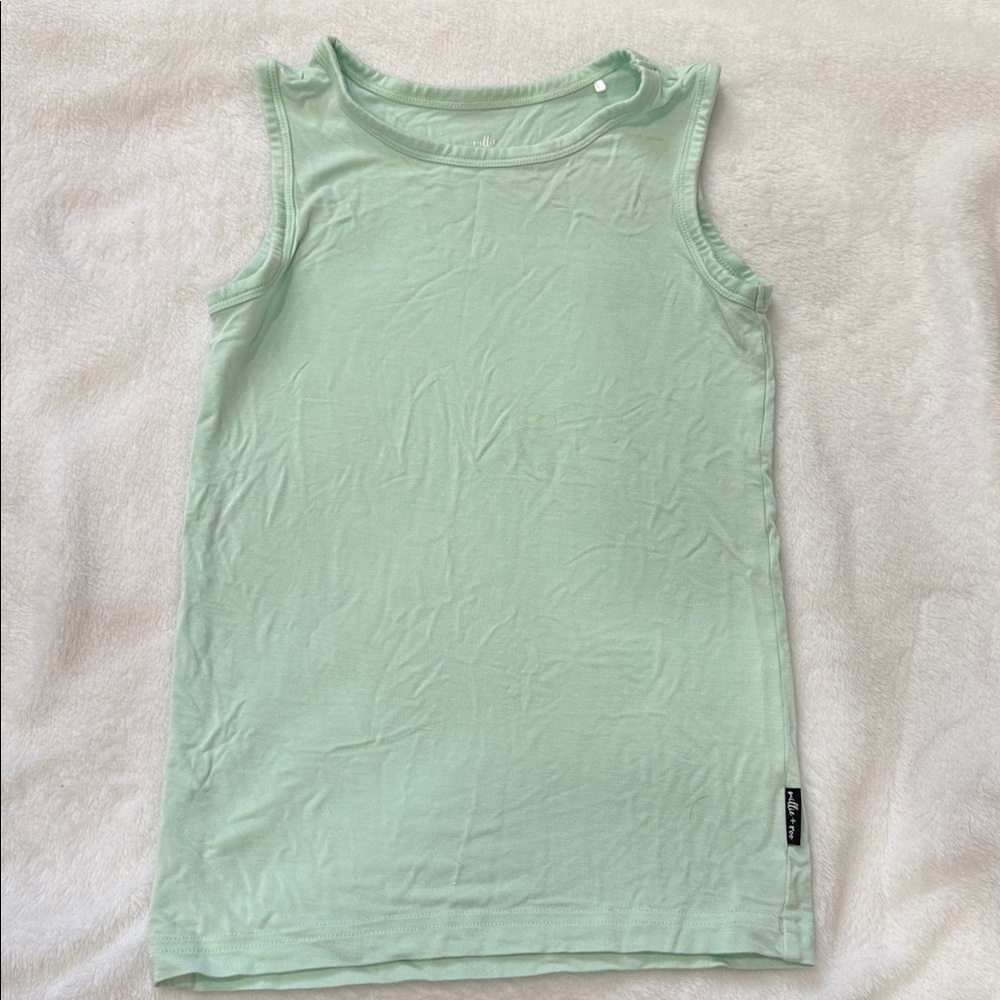 Millie & Roo Mint Green Kids Tank Top
